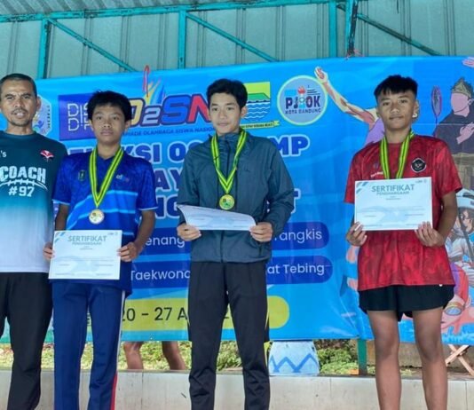 Siswa MTsN 1 Kota Bandung Lolos ke Tingkat Kota pada Seleksi O2SN Cabang Renang